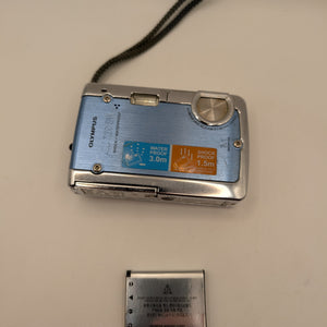 Olympus µ 720 SW 7.1 MP Digital Camera Blue/Silver - Not Working FRENLY BRICKS - Open 7 Days