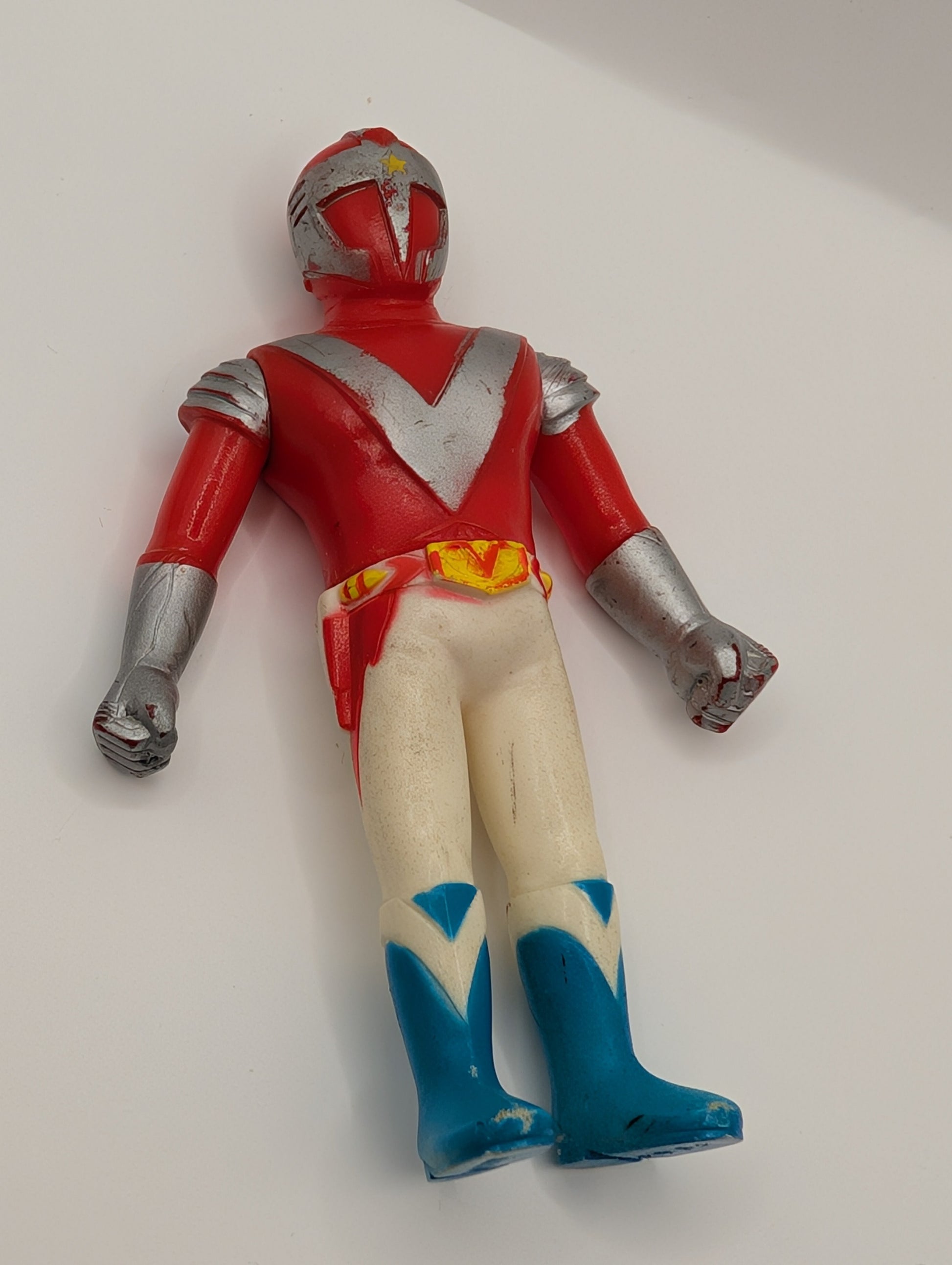 Enban Sensō Bankid soft vinyl 1970s Takatoku Toys RED FRENLY BRICKS - Open 7 Days