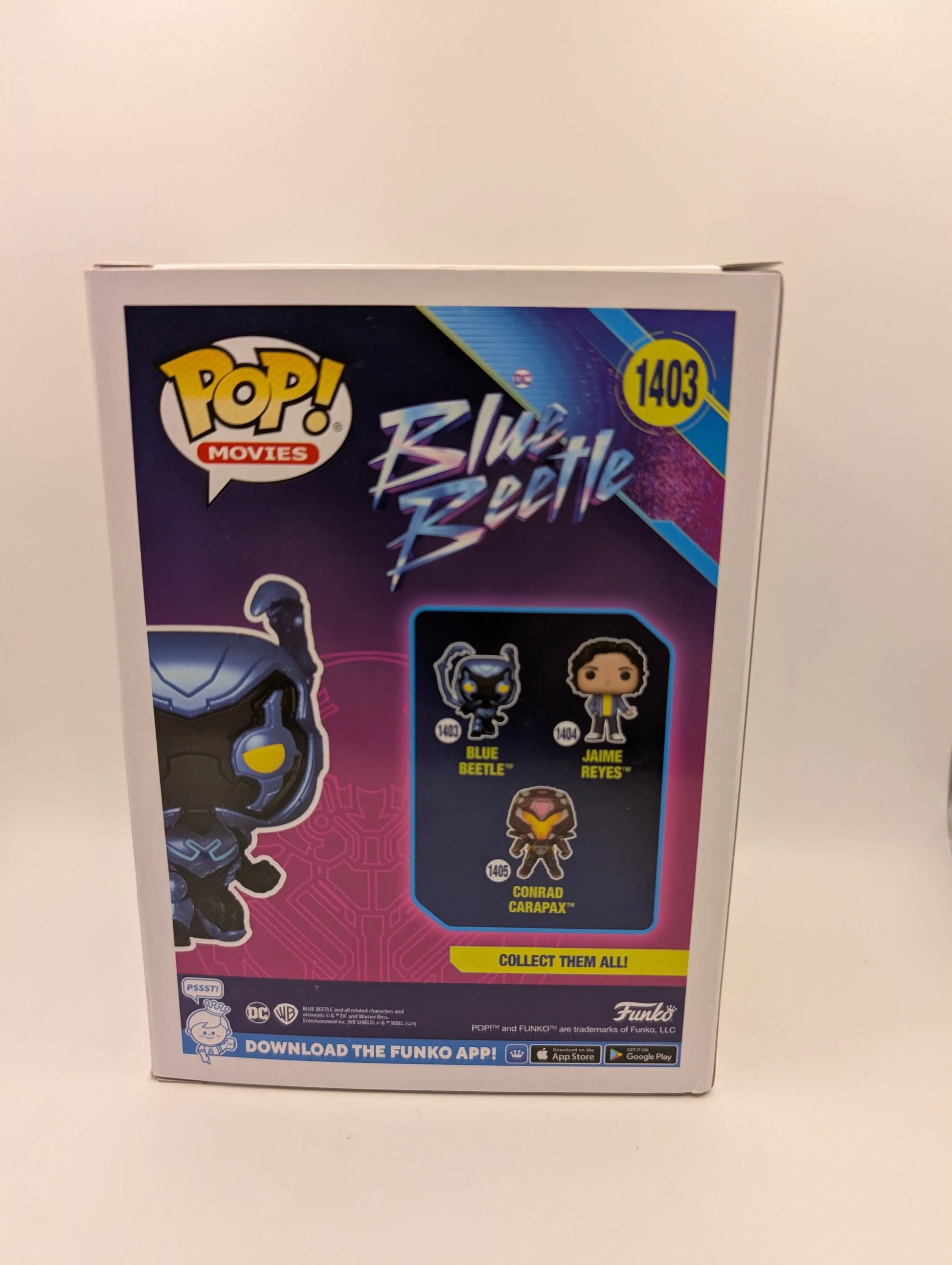 Blue Beetle - Blue Beetle #1403 CHASE Glow in the Dark Limited Edition Funko Pop FRENLY BRICKS - Open 7 Days image 3