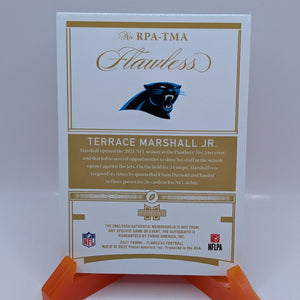 TERRACE MARSHALL JR 2021 FLAWLESS RPA ROOKIE PATCH RUBY RC AUTO /15 FRENLY BRICKS - Open 7 Days