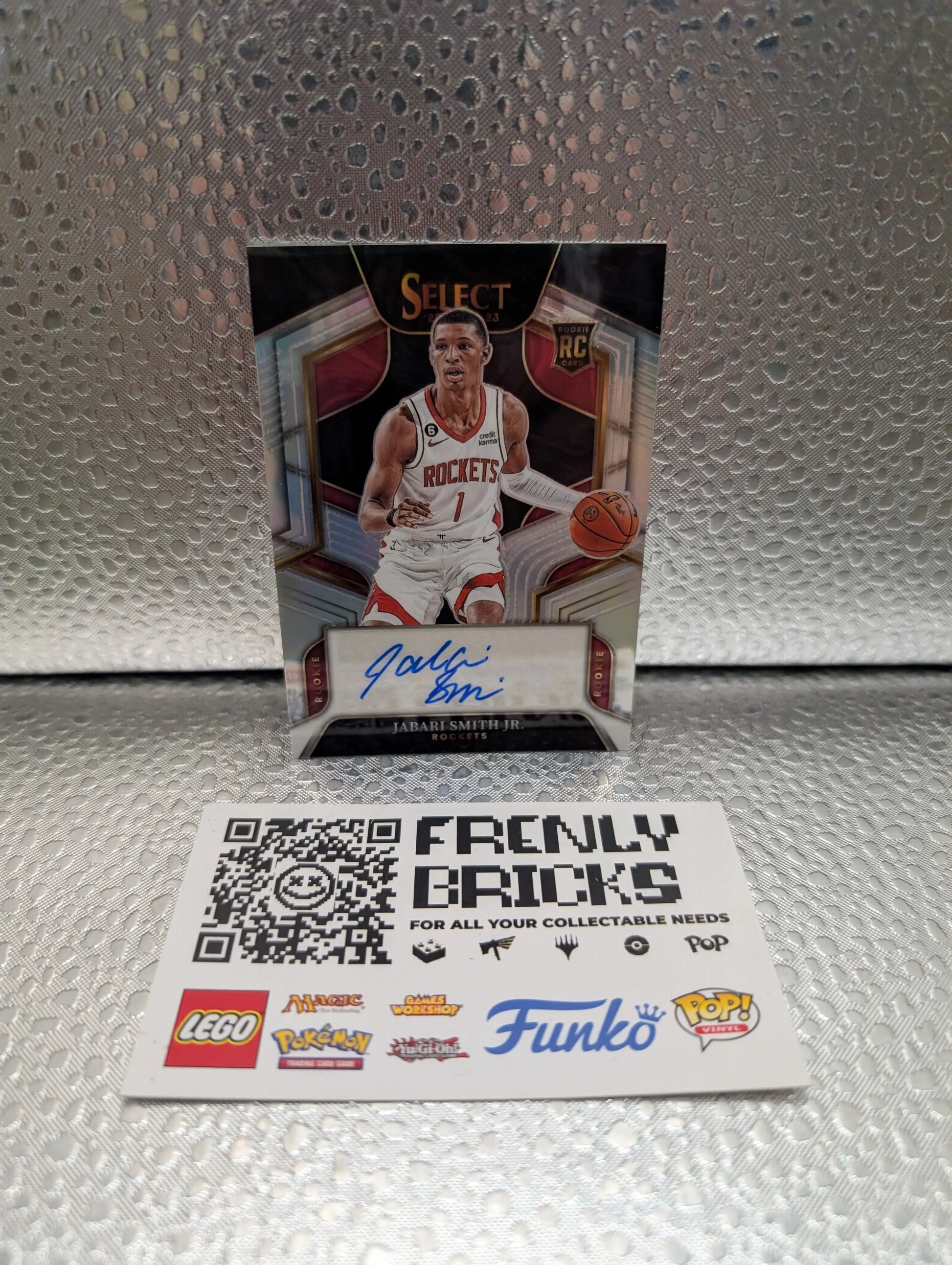 2022-23 Select Jabari Smith Jr Rookie Signatures Silver Prizm Auto /249 RC FRENLY BRICKS - Open 7 Days