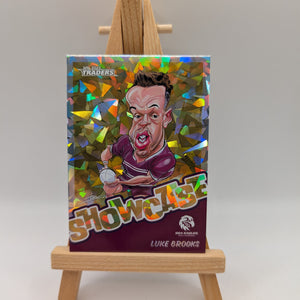 2025 NRL Traders Showcase Caricatures Gold SG08 Luke Brooks Sea Eagles FRENLY BRICKS - Open 7 Days
