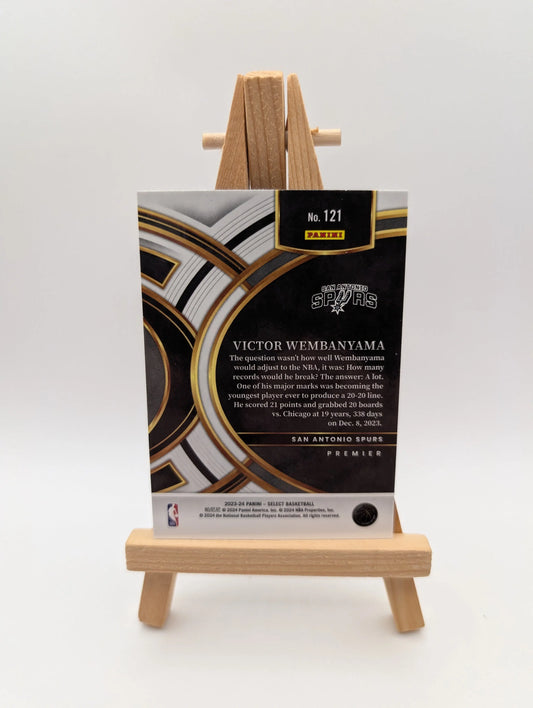 VICTOR WEMBANYAMA 2023/24 PANINI SELECT PREMIER BLUE ROOKIE CARD #121 FRENLY BRICKS - Open 7 Days