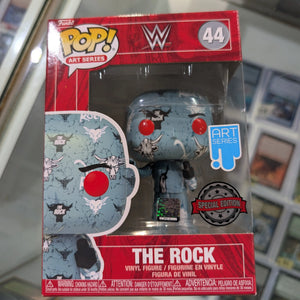 WWE - The Rock (Artist Series) Exclusive Pop! Vinyl with Protector FRENLY BRICKS - Open 7 Days