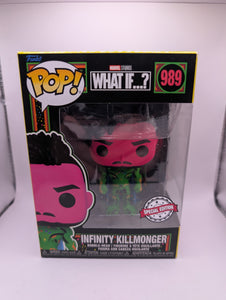 RARE Black Light Infinity Killmonger 989 Funko Pop Vinyl