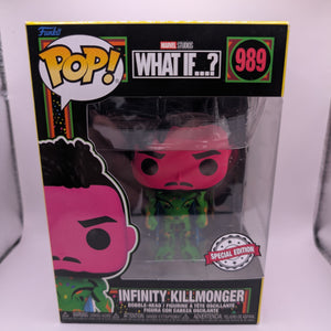 RARE Black Light Infinity Killmonger 989 Funko Pop Vinyl FRENLY BRICKS - Open 7 Days