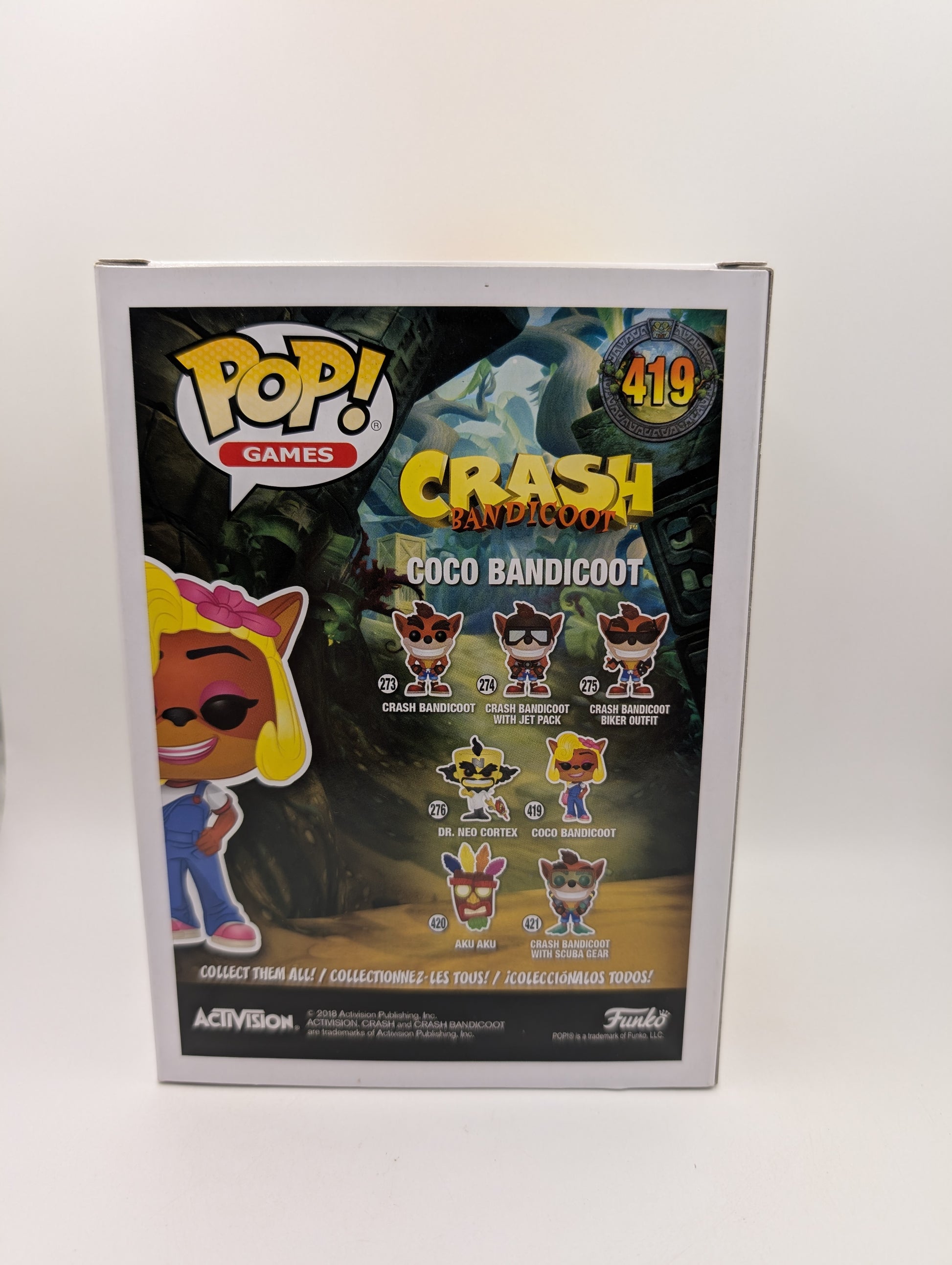 Coco Bandicoot Funko Pop Vinyl Figure Crash Bandicoot #419