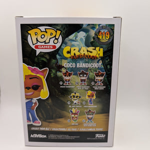 Coco Bandicoot Funko Pop Vinyl Figure Crash Bandicoot #419