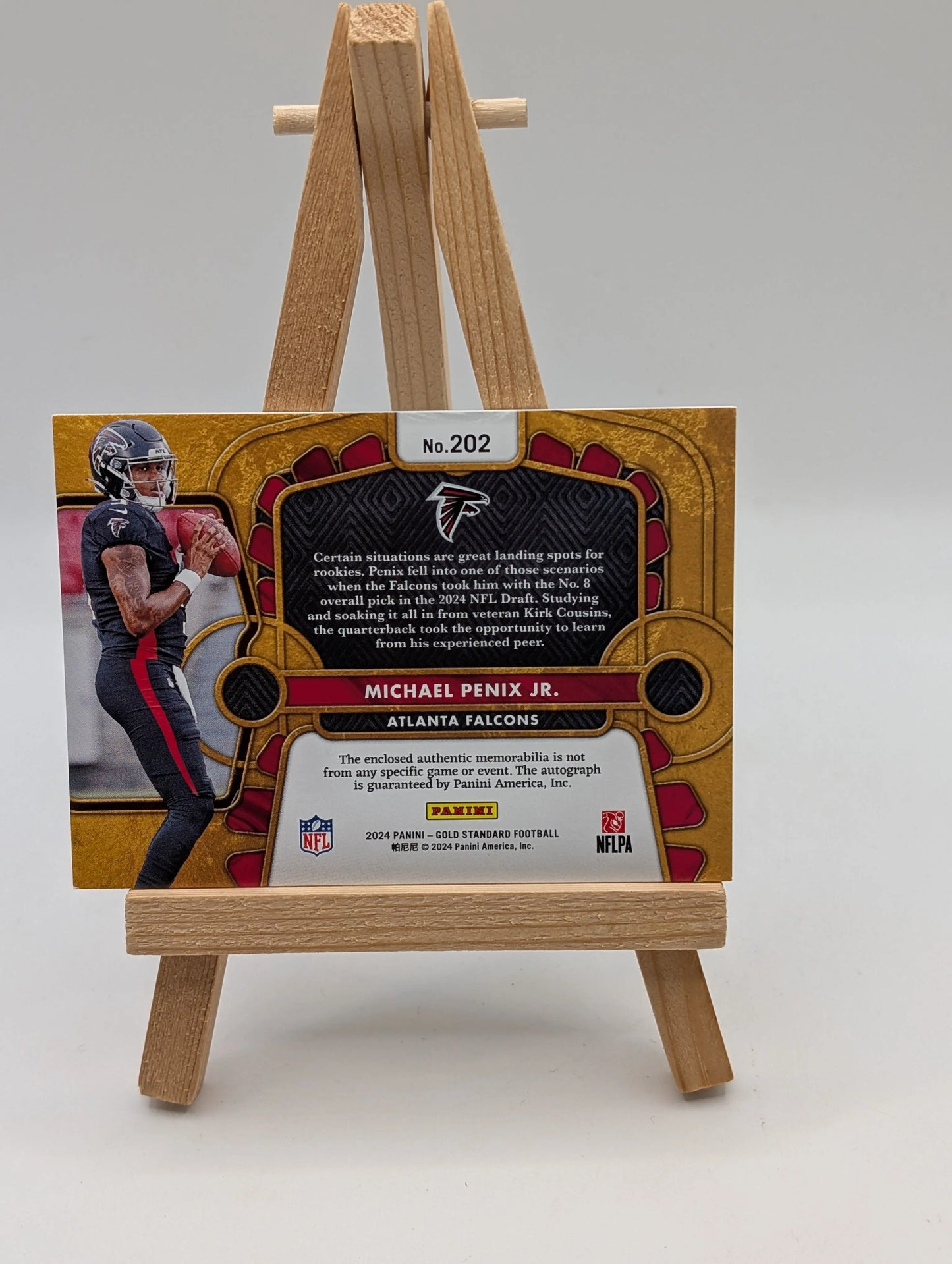 24 Panini Rookie Patch Auto RPA Michael Penix Jr. /49 Panini Gold Standard FRENLY BRICKS - Open 7 Days