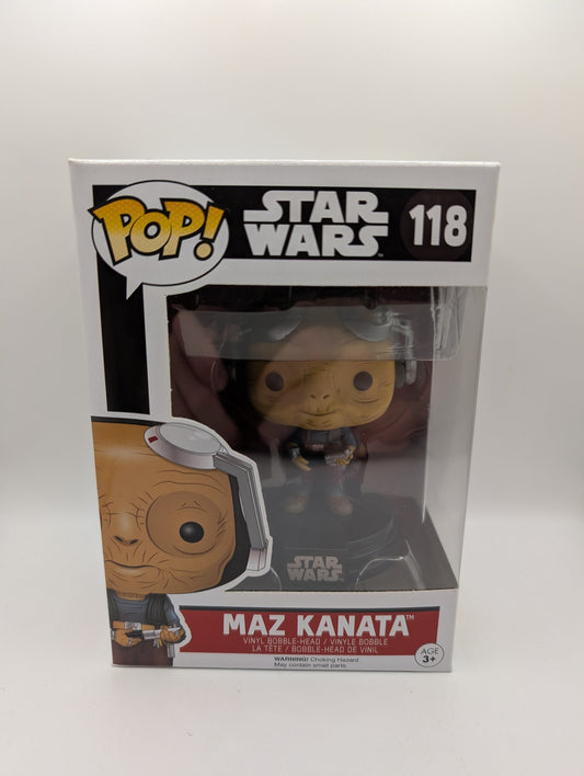 Funko Pop Vinyl Star Wars Maz Kanata #118 The Force Awakens FRENLY BRICKS - Open 7 Days
