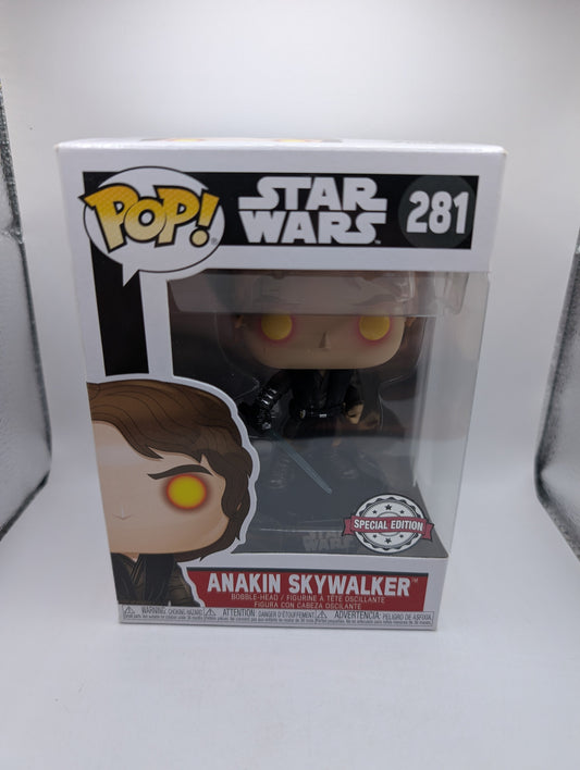 Star Wars - Anakin Skywalker Dark Side Pop! Vinyl Figure #281 FRENLY BRICKS - Open 7 Days