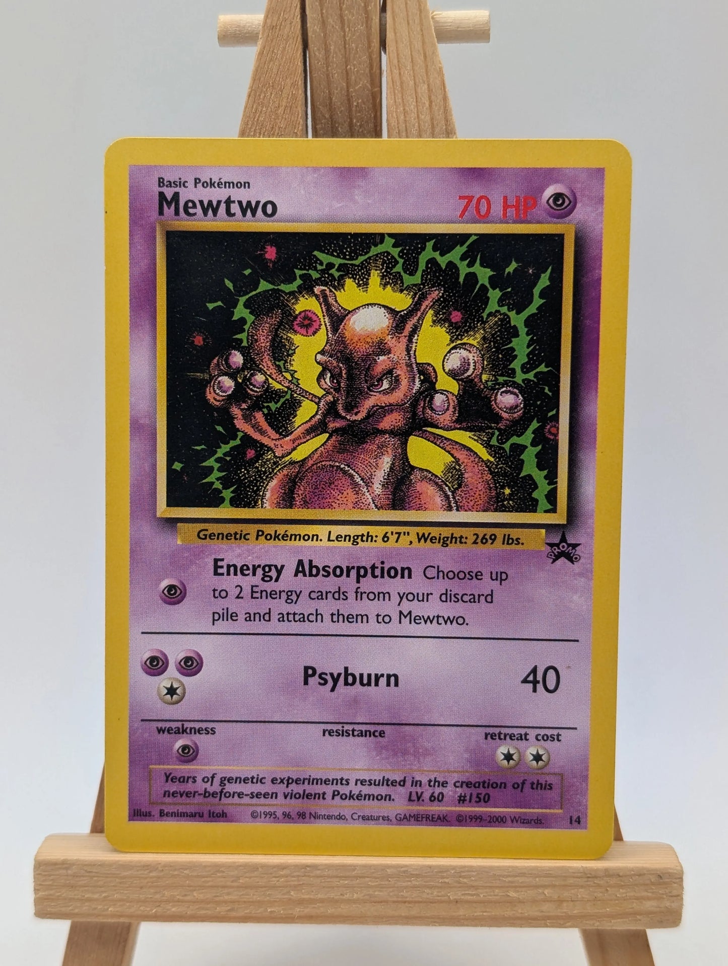 Mewtwo 14 WOTC Black Star Promo - Pokemon Card LP FRENLY BRICKS - Open 7 Days