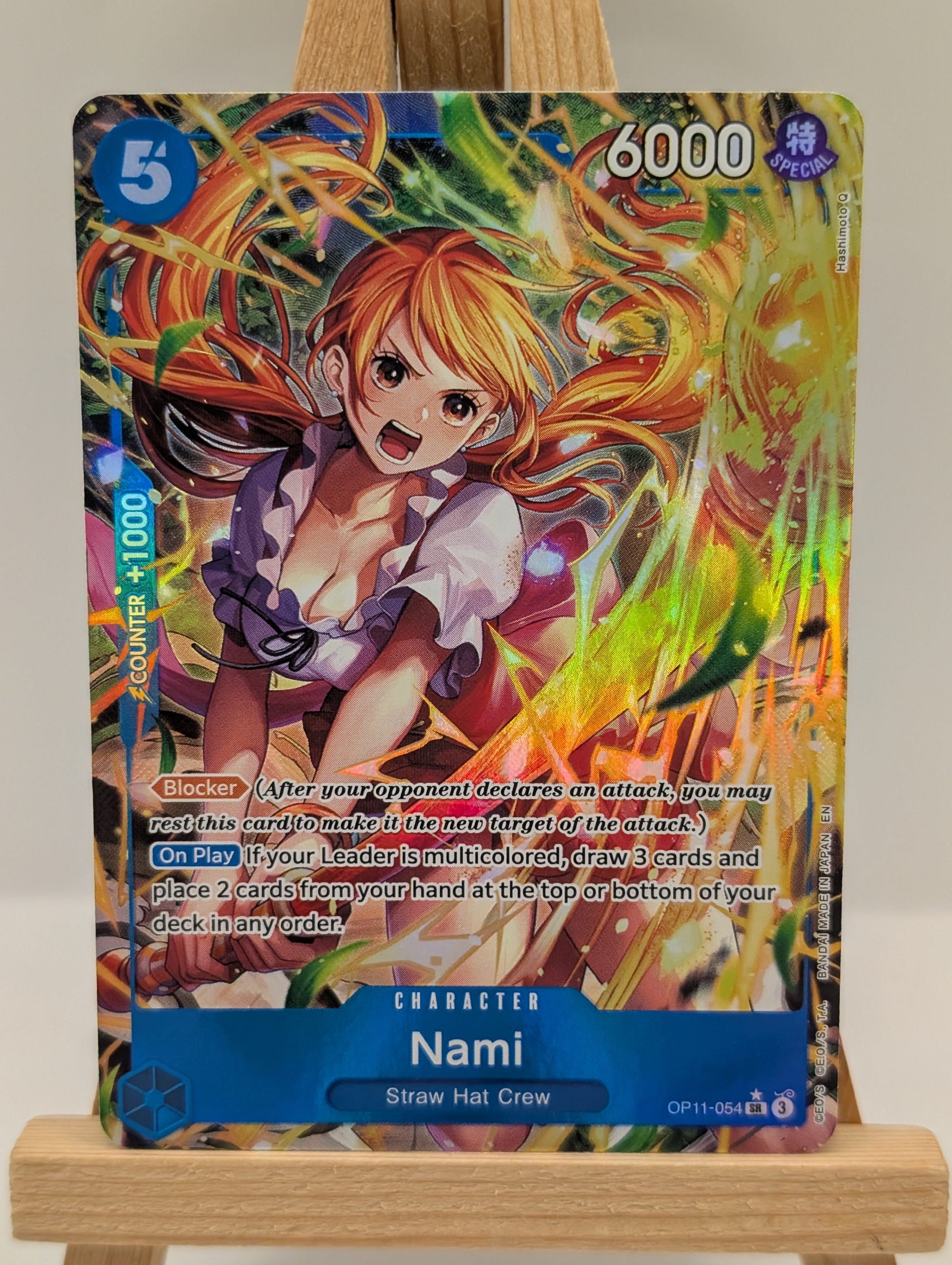 Nami OP11-054 (Alt Art) A Fist of Divine Speed One Piece Card Game English NM/m (2) FRENLY BRICKS - Open 7 Days image 3