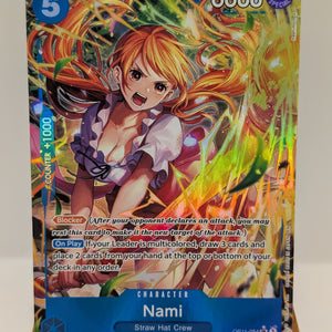 Nami OP11-054 (Alt Art) A Fist of Divine Speed One Piece Card Game English NM/m (2) FRENLY BRICKS - Open 7 Days