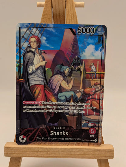 Shanks (2025 PSA Magazine Promo) OP09-001 One Piece Promo Card Foil FRENLY BRICKS - Open 7 Days