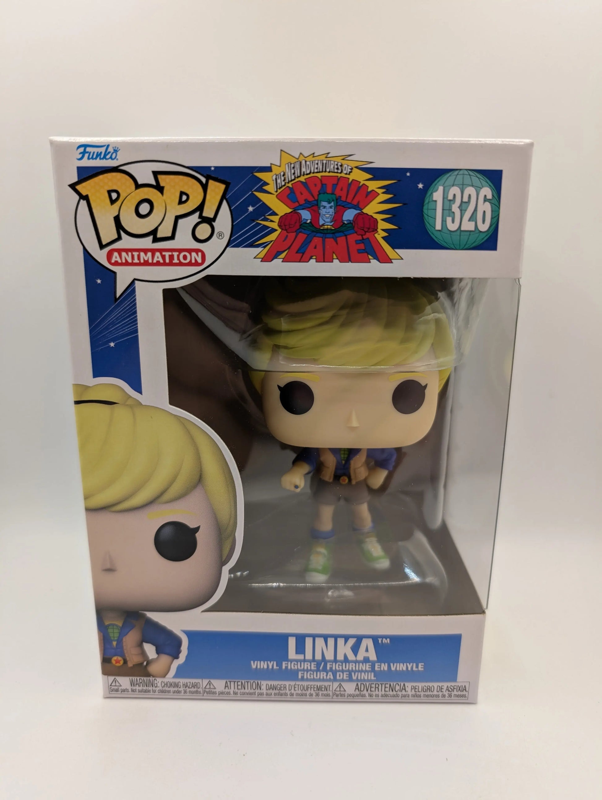 Animation Funko Pop - Linka - Captain Planet - No. 1326 FRENLY BRICKS - Open 7 Days