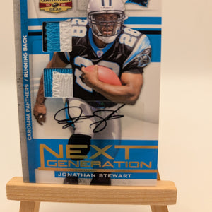 2008 Donruss Gridiron Gear Jonathan Stewart Next Generation AUTO RC #/15 FRENLY BRICKS - Open 7 Days