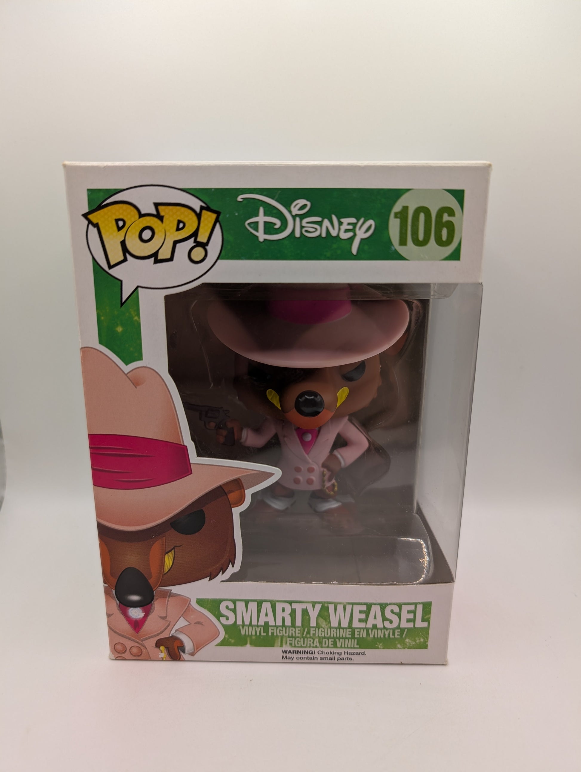 FUNKO POP! DISNEY Who Framed Roger Rabbit - SMARTY WEASEL Pop Vinyl #106 FRENLY BRICKS - Open 7 Days