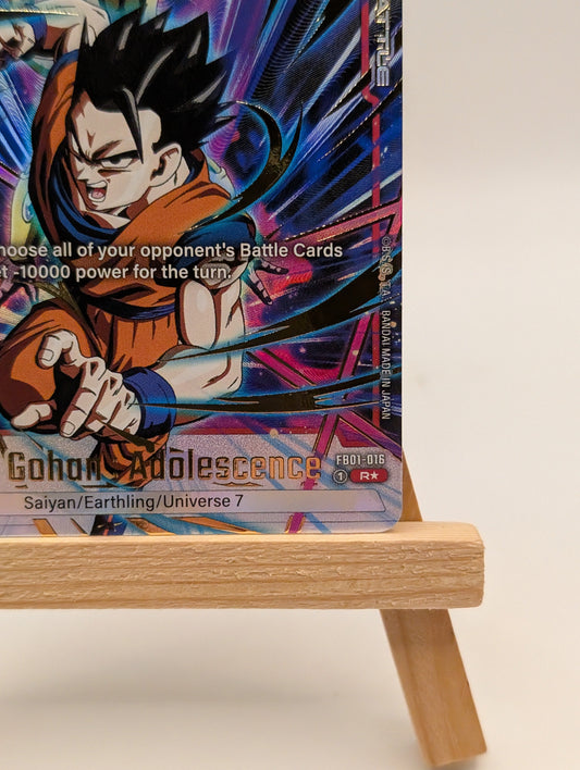 Son Gohan : Adolescence (Alt Art) FB01-016 R* (English) DBS Fusion World FB03 FRENLY BRICKS - Open 7 Days