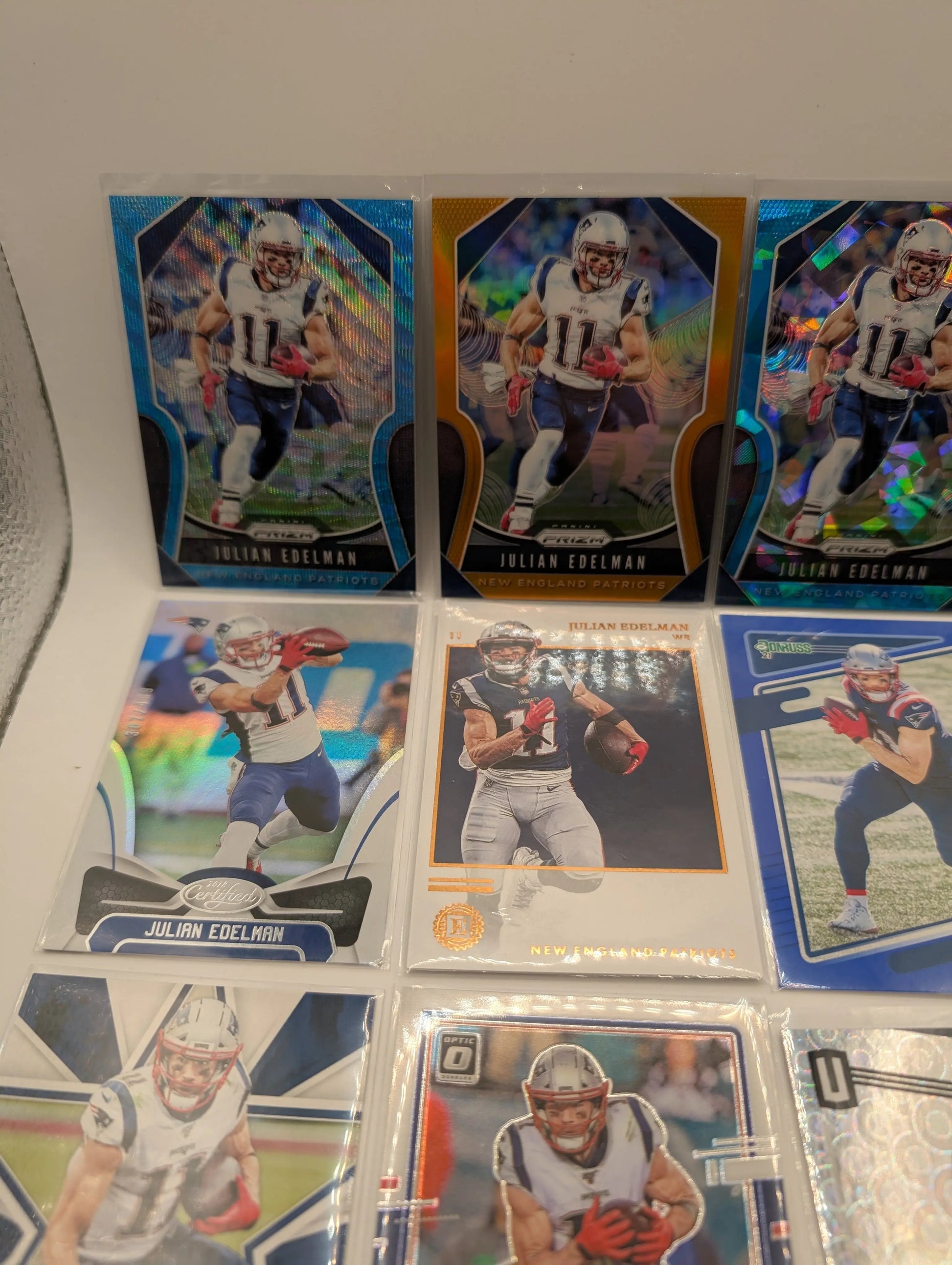 NFL Patriots Lot Bundle, Numbered, 12 Card Lot Gridiron FRENLY BRICKS - Open 7 Days
