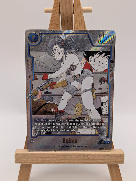 DBS Fusion World Bulma FB06-035 Alternate Art MANGA FRENLY BRICKS - Open 7 Days