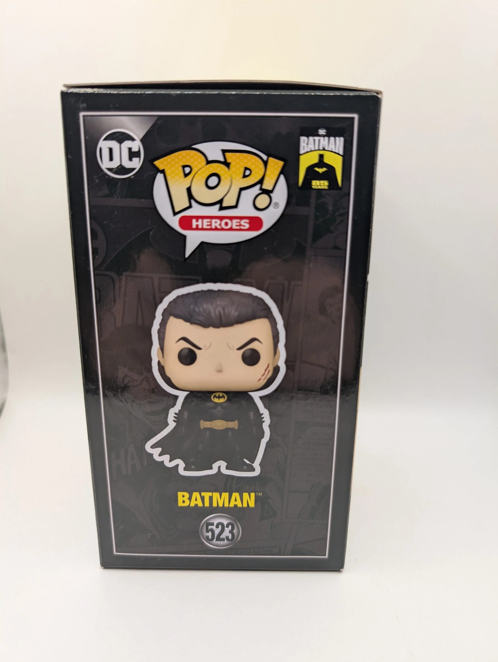 Batman - Batman (Unmasked) 85th Anniversary Pop! Vinyl Figure (RS) #523 FRENLY BRICKS - Open 7 Days image 2