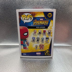 FUNKO Pop Vinyl Iron Spider Marvel #287 FRENLY BRICKS - Open 7 Days