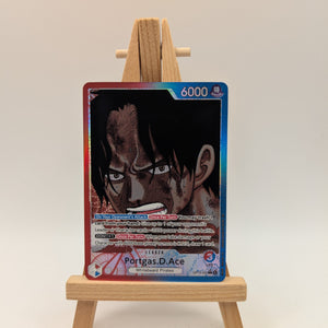 Portgas D Ace OP13 Manga Leader Rare	Alternate Art One Piece Card English Carryi FRENLY BRICKS - Open 7 Days