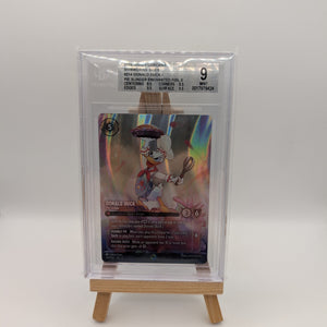 Lorcana Donald Duck - Pie Slinger (Enchanted) NM Holofoil Shimmering Skies BGS 9 FRENLY BRICKS - Open 7 Days