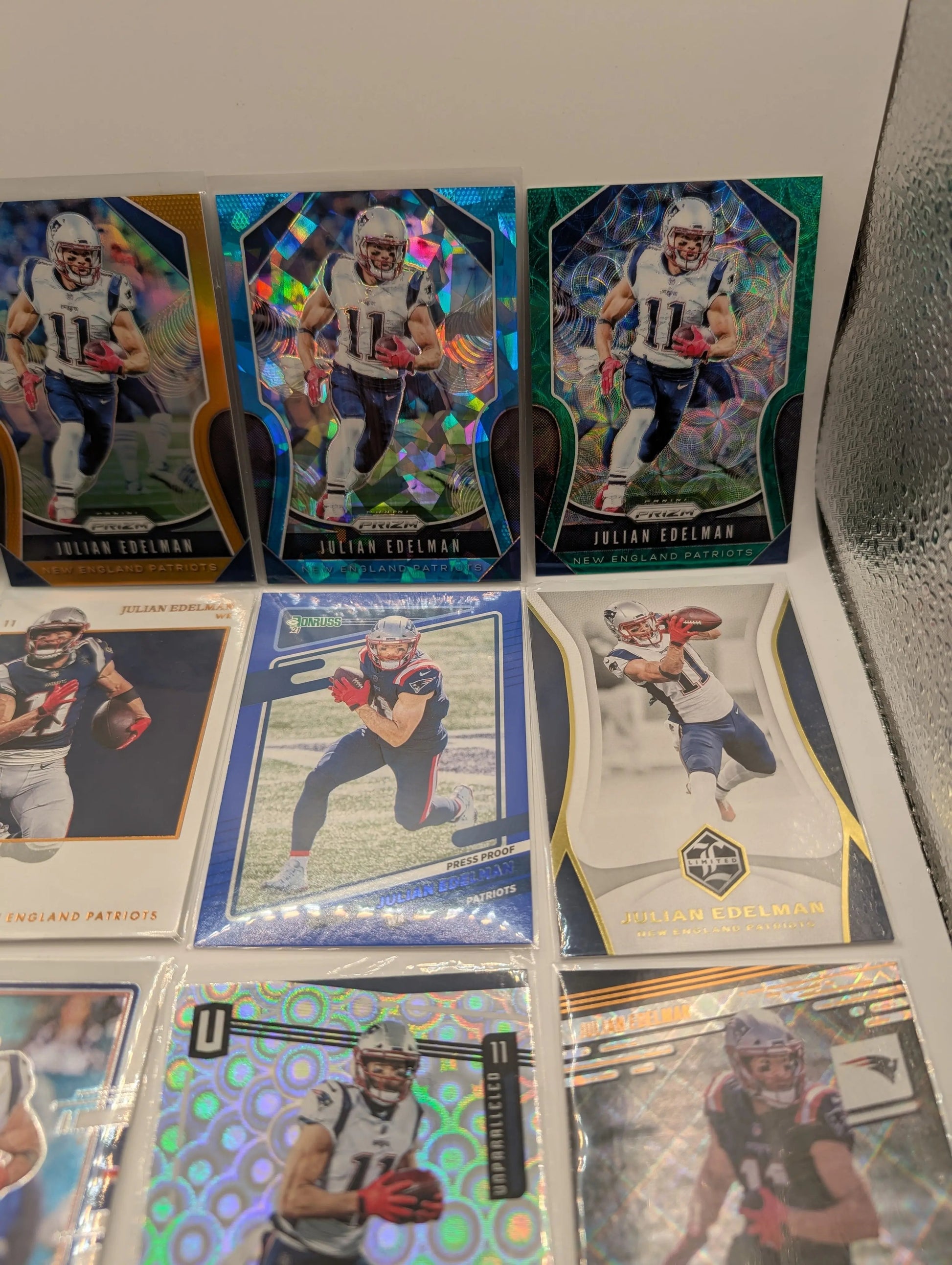 NFL Patriots Lot Bundle, Numbered, 12 Card Lot Gridiron FRENLY BRICKS - Open 7 Days