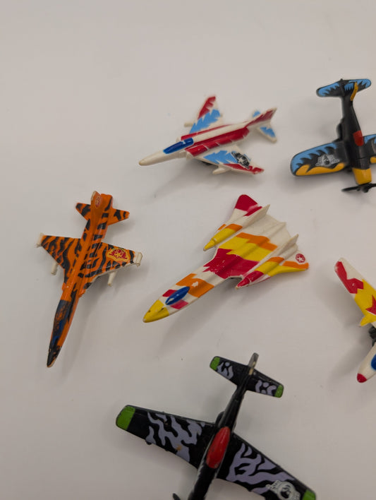 Vintage 1988 Matchbox Ring Raiders Skull Squadron Micro Machine Toy Airplanes LOT FRENLY BRICKS - Open 7 Days