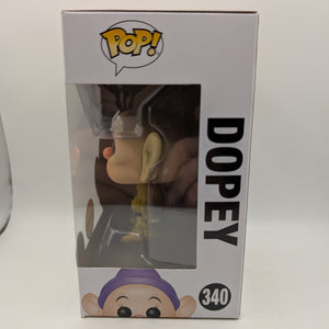 Funko Pop Vinyl Disney Snow White & The Seven  Dwarfs Dopey #340 Chase