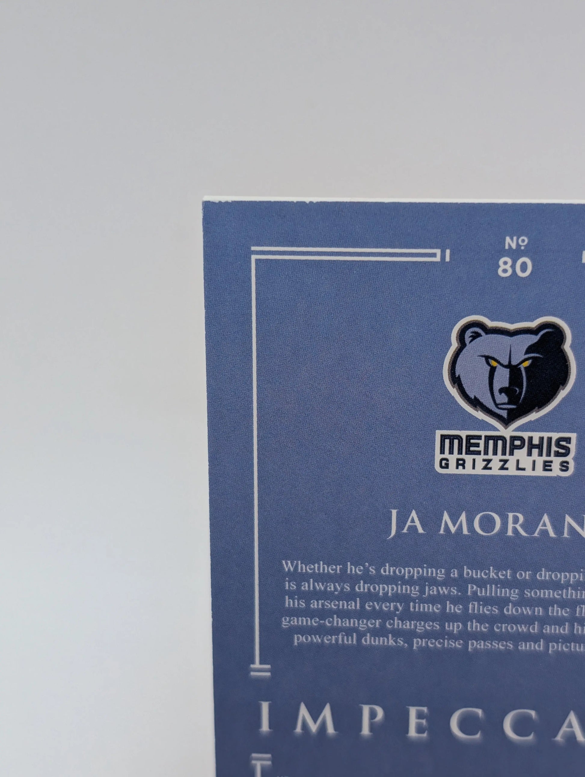 2020-21 Panini Impeccable Ja Morant 1/1 One of One FRENLY BRICKS - Open 7 Days