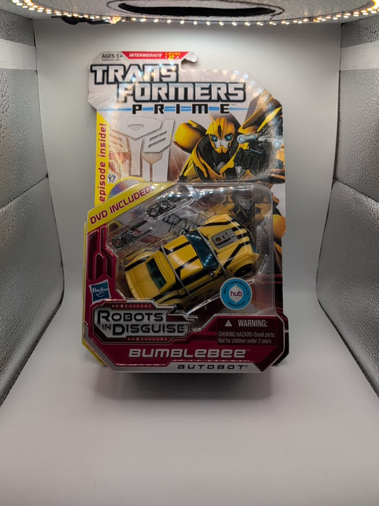 Transformers Prime BUMBLEBEE Deluxe Robots in Disguise DVD included Sealed Hasbro