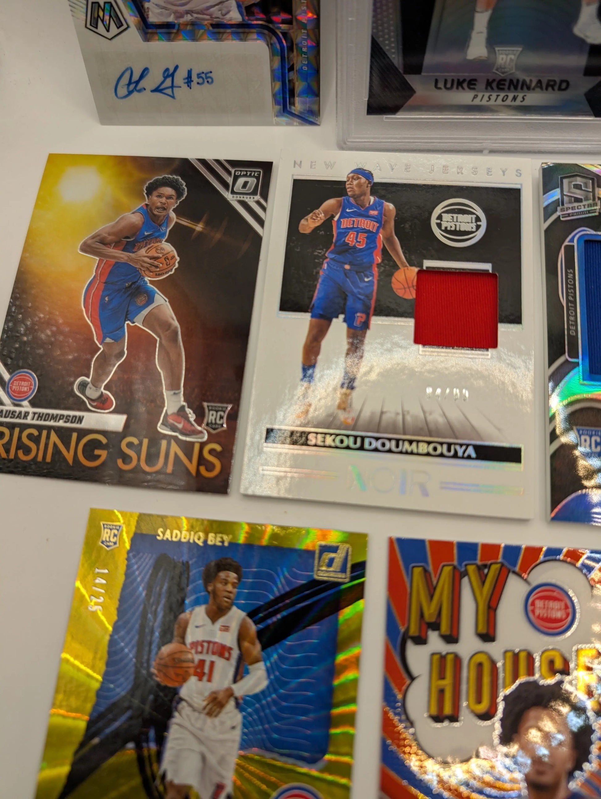 Detroit Pistons NBA Basketball Card Lot, Rookies, Patch, Auto, Cade Cunningham FRENLY BRICKS - Open 7 Days