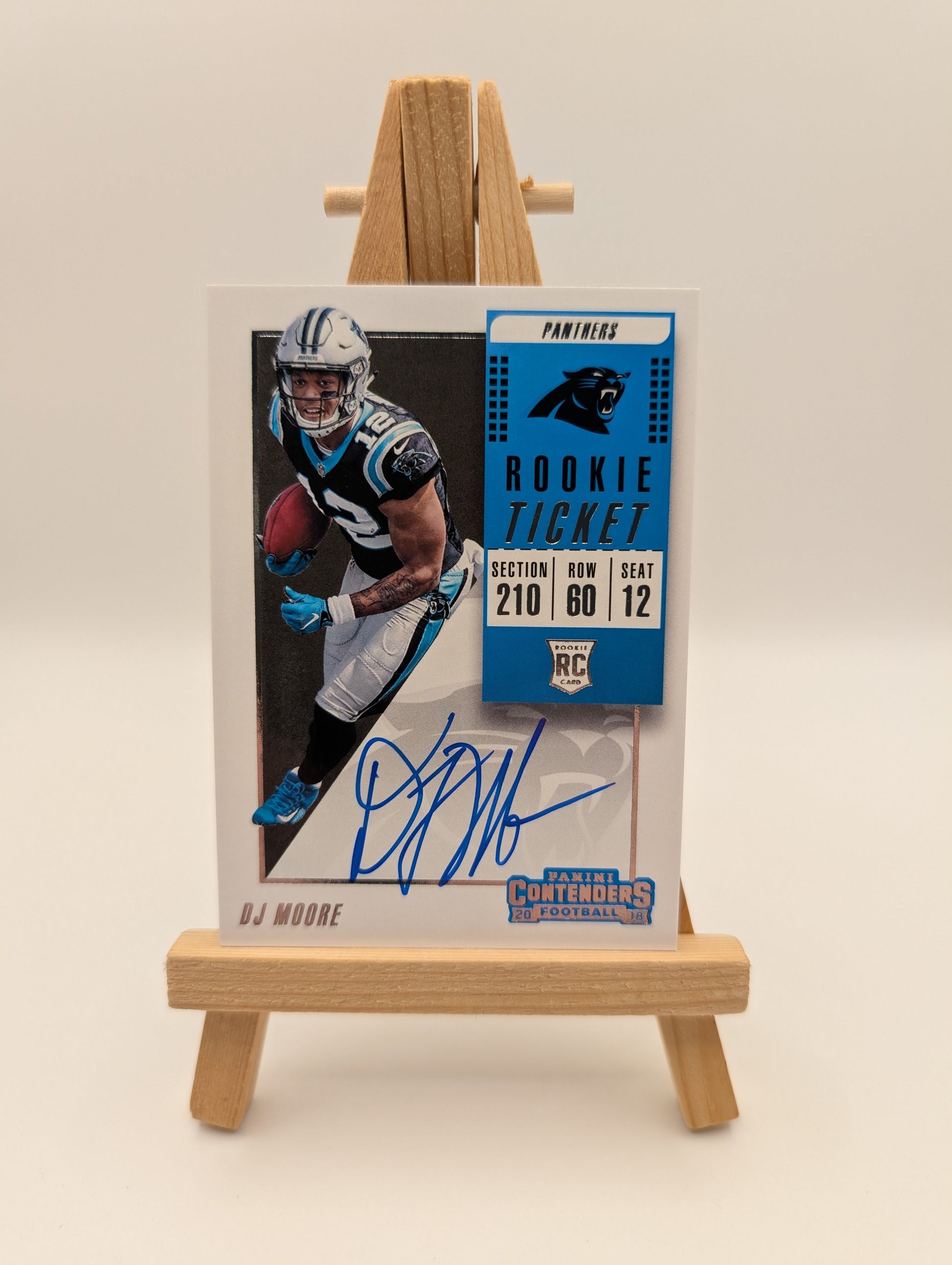 2018 Panini Contenders DJ MOORE Auto RC Rookie Ticket #107 FRENLY BRICKS - Open 7 Days