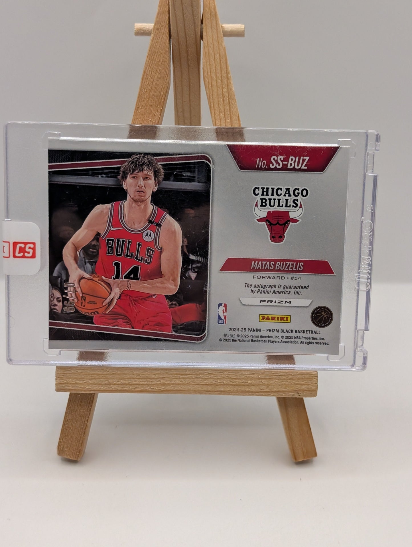 MATAS BUZELIS 2024-25 PRIZM BLACK SENSATIONAL ROOKIE RED RC AUTO /99 FRENLY BRICKS - Open 7 Days