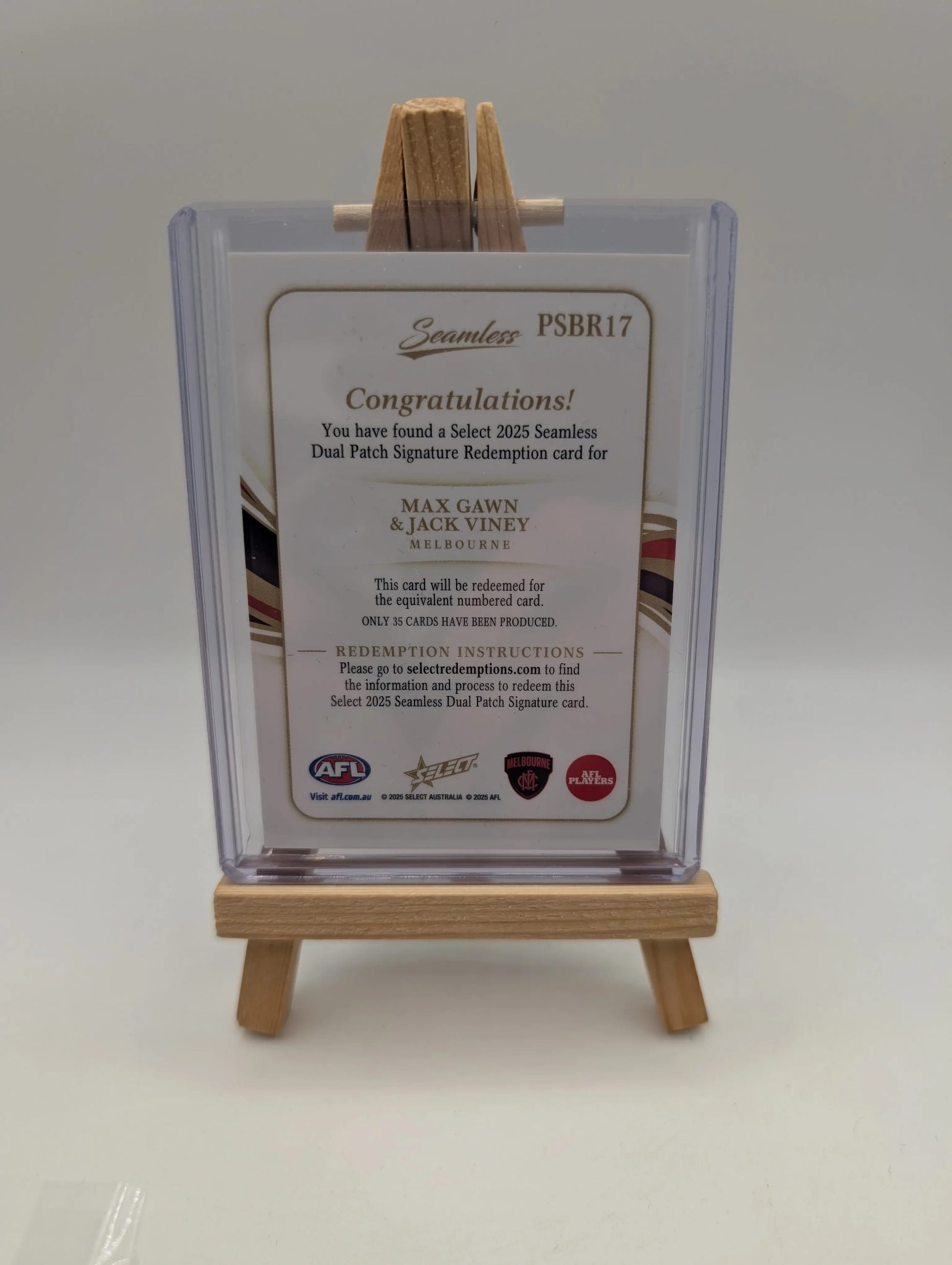 Max Gawn & Jack Viney - Melbourne Demons - Signature Redemption - /35 Seamless FRENLY BRICKS - Open 7 Days image 2
