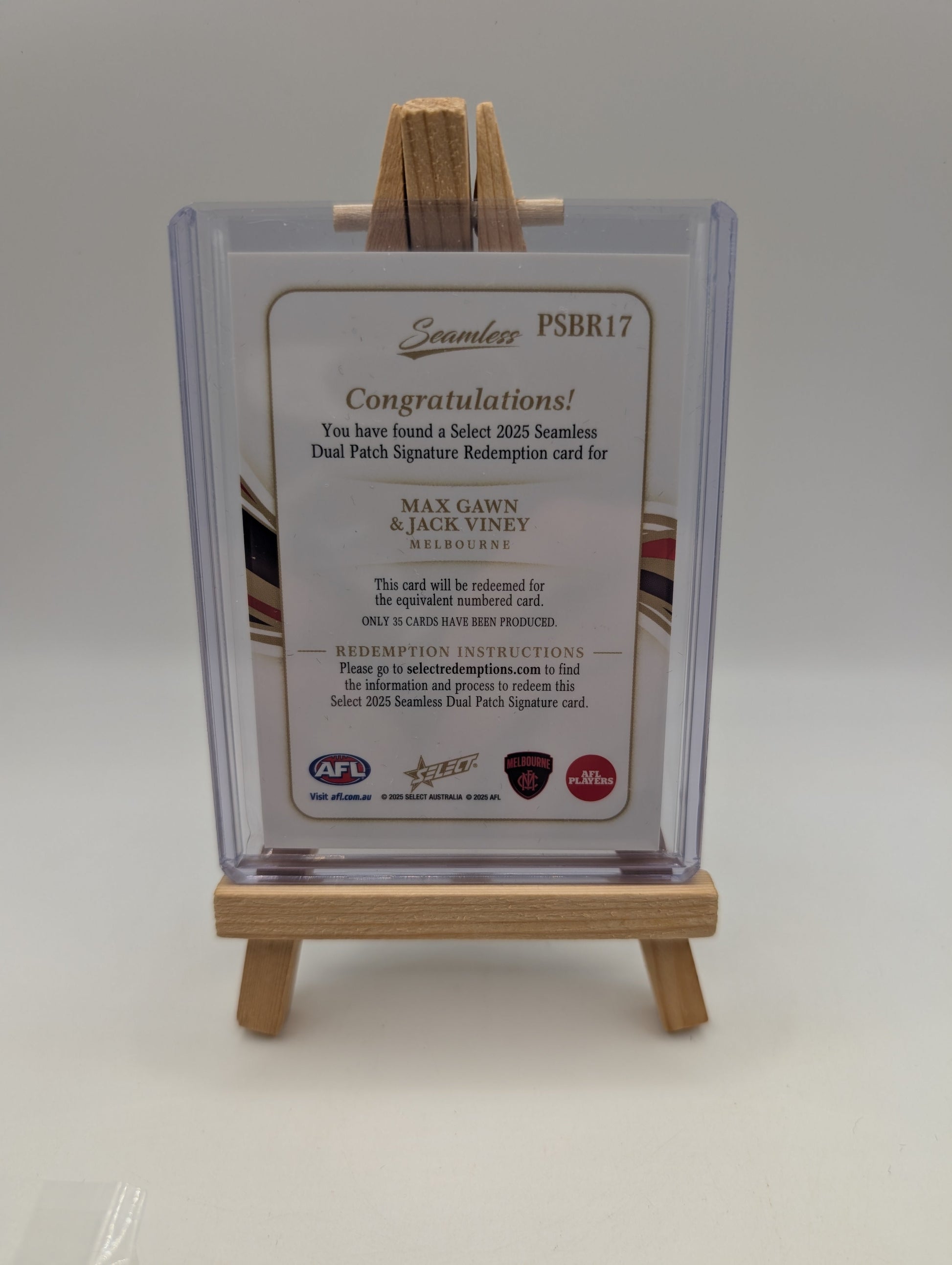 Max Gawn & Jack Viney - Melbourne Demons - Signature Redemption - /35 Seamless FRENLY BRICKS - Open 7 Days