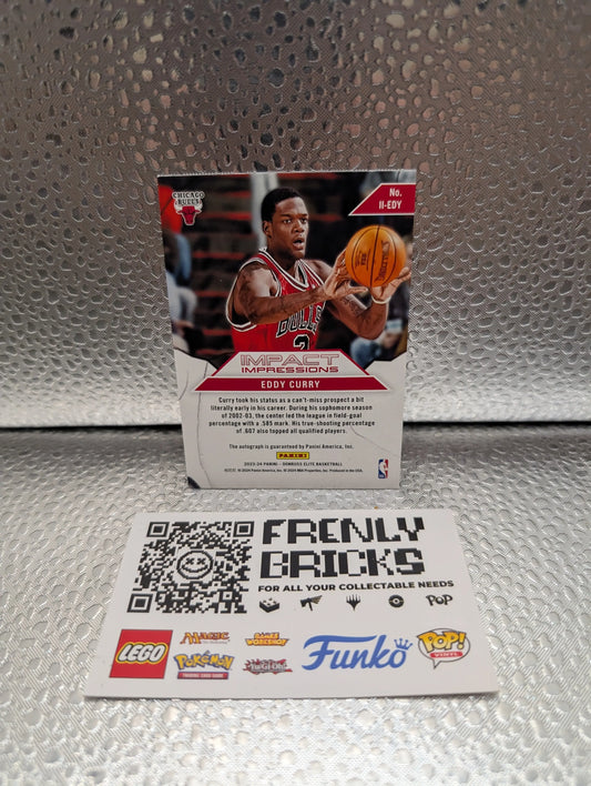 2023-24 Panini Donruss Elite Eddy Curry Auto Gold #/10 Chicago Bulls #II-EDY FRENLY BRICKS - Open 7 Days