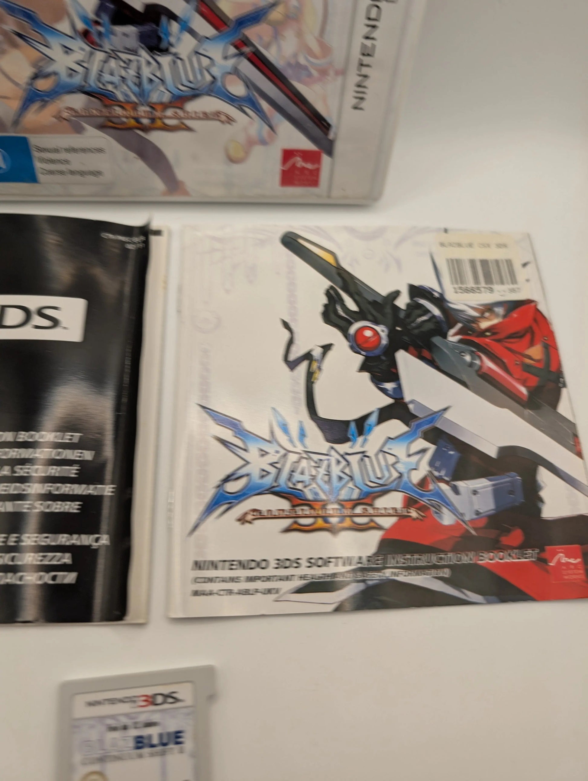 BlazBlue Continuum Shift II PAL Nintendo 3DS Used, Manual, Game, Case FRENLY BRICKS - Open 7 Days