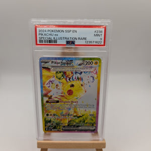 PIKACHU EX 238/191 PSA 9 SURGING SPARKS SIR POKEMON CARD ENGLISH FRENLY BRICKS - Open 7 Days