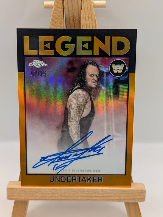 2026 Topps Chrome Undertaker Auto /25 Refractor WWE Signature FRENLY BRICKS - Open 7 Days