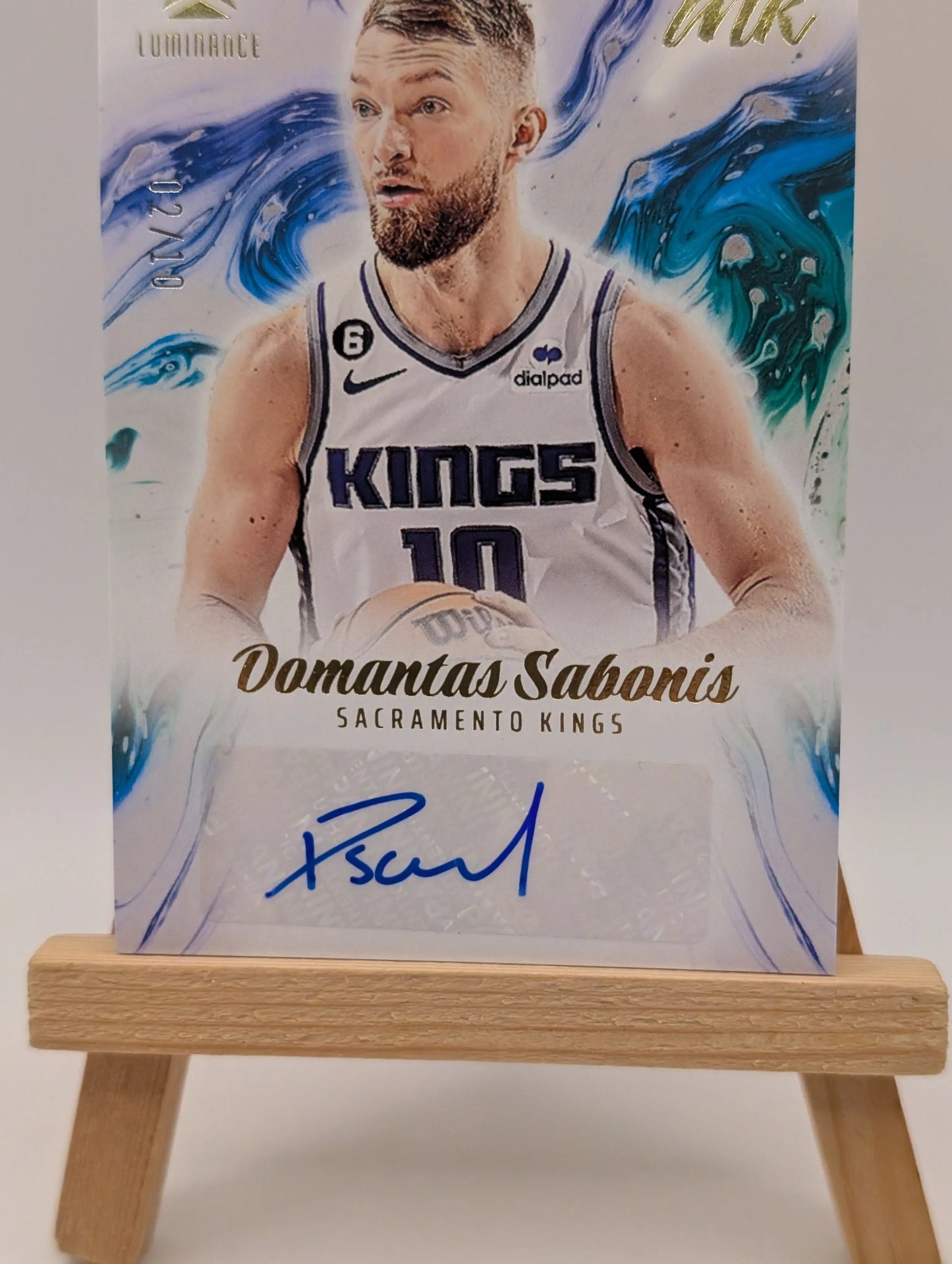 2022-23 DOMANTAS SABONIS /10 AUTO PANINI CHRONICLES LUMINANCE INK AUTOGRAPHS FRENLY BRICKS - Open 7 Days