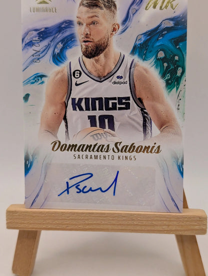 2022-23 DOMANTAS SABONIS /10 AUTO PANINI CHRONICLES LUMINANCE INK AUTOGRAPHS FRENLY BRICKS - Open 7 Days