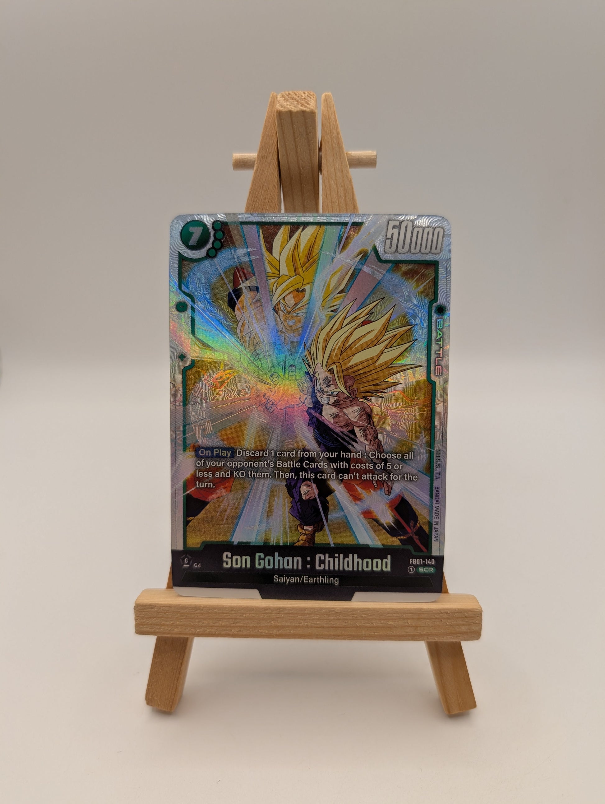 Dragon Ball Fusion World FB01-140 Son Gohan SCR Childhood Awakened Pulse Secret FRENLY BRICKS - Open 7 Days