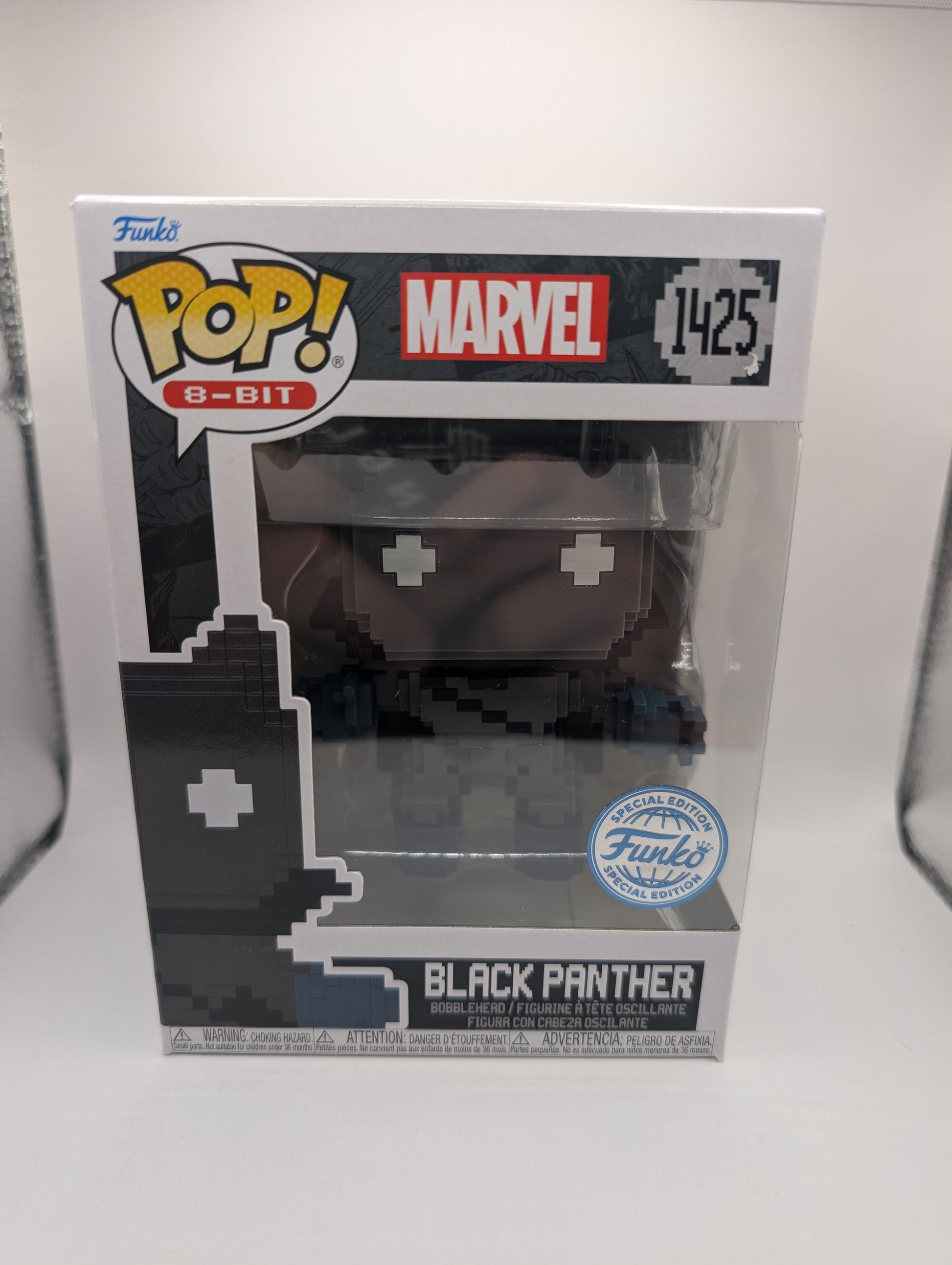 Funko POP! Marvel: 8-Bit Black Panther Figure #1425 (Pack Wear) FRENLY BRICKS - Open 7 Days