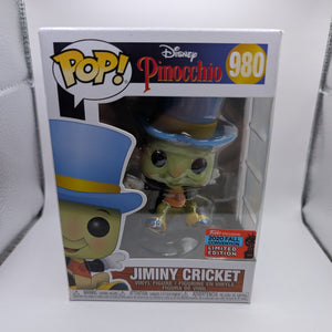 Jiminy Cricket Pop 980 - Disney Funko Pop! - 2020 Fall Convention Vaulted FRENLY BRICKS - Open 7 Days