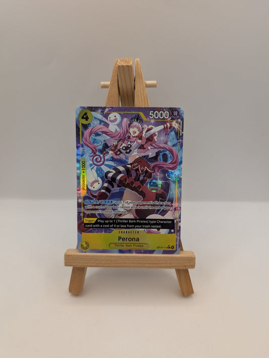 One Piece Perona OP14-111 SR Alternate Art - The Azure Sea's Seven - English FRENLY BRICKS - Open 7 Days