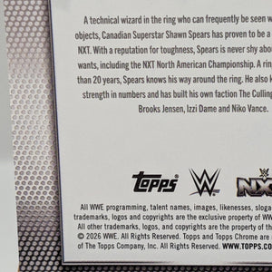 2026 Topps Chrome WWE Shawn Spears ICONIC IMPRINTS SSP #246 Case Hit 1/1 FRENLY BRICKS - Open 7 Days